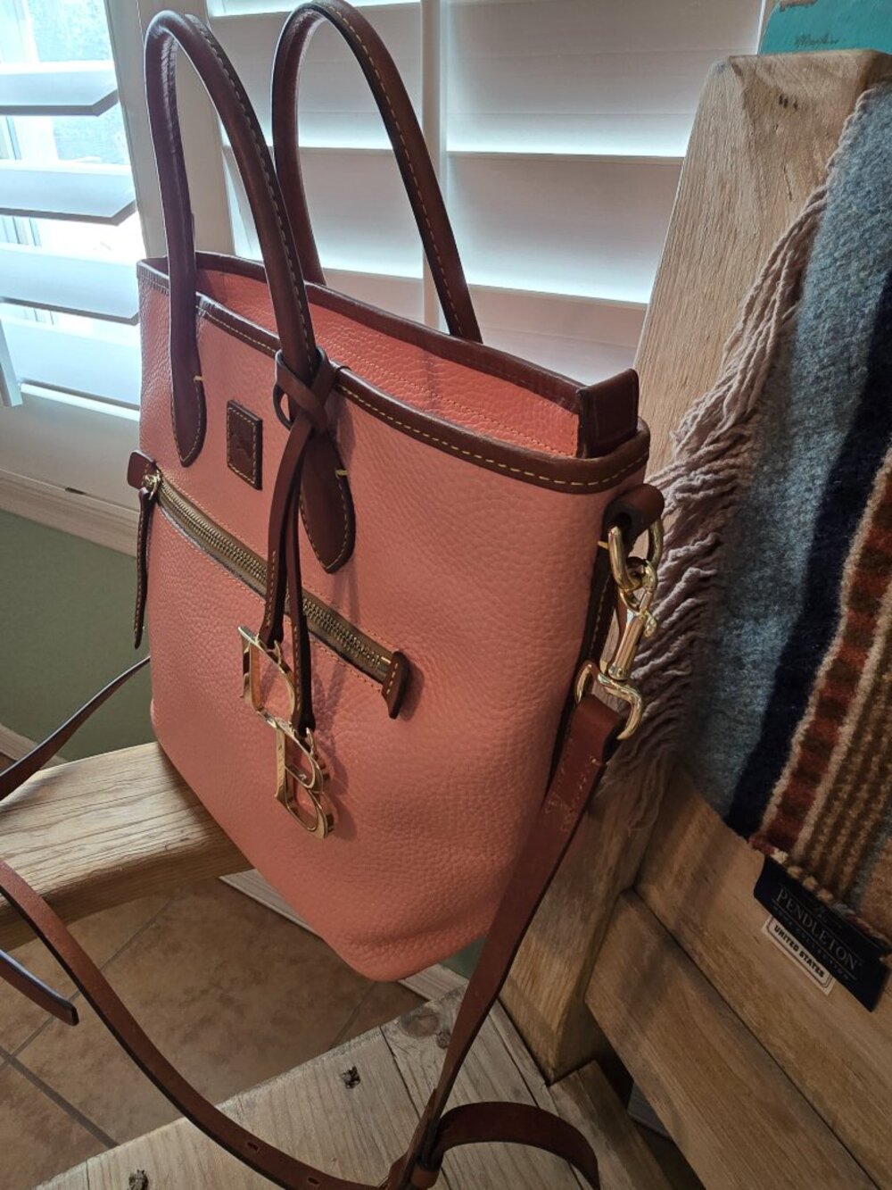 Dooney & Bourke Pebble Grain Handle Tote - Picture 4 of 16